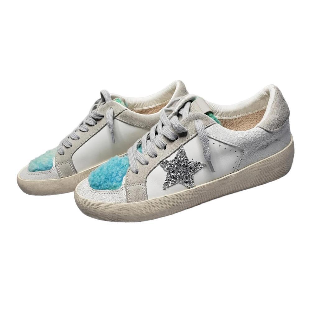 Vintage Havana Women's Sz 8 Multimedia Metallic Sherpa Star Sneaker